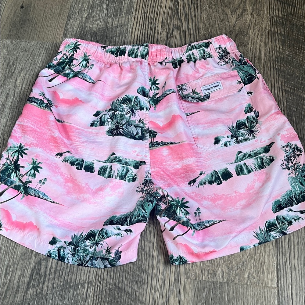 Ron Jon Pink and Green Tropical Swim Trunks men's XL - Picture 9 of 13